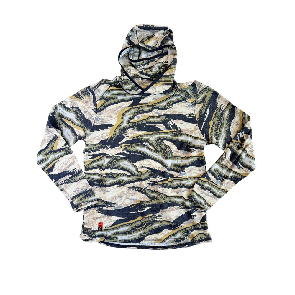 Origin FX Field Explorer NanoWool Hoodie Tiger Stripe Camo Mask Mens Large USA